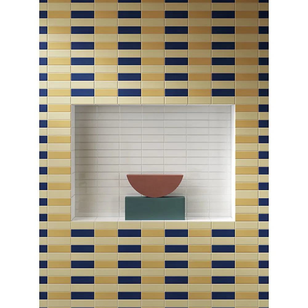 Aelle Carrelage Carrelage Sol Pour Wc|Carrelage Sol Uni<Carrelage sol / mur briquette rectangulaire uni beige mate 5X15 cm FÄRGBLOCK MATT CHAMPAGNE FGB125M