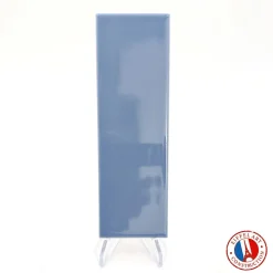 Aelle Carrelage Carrelage sol / mur briquette rectangulaire uni bleu brillant 5X15 cm FÄRGBLOCK LUCIDO CIELO FGB104L- Carrelage Sol Pour Wc|Carrelage Sol Uni