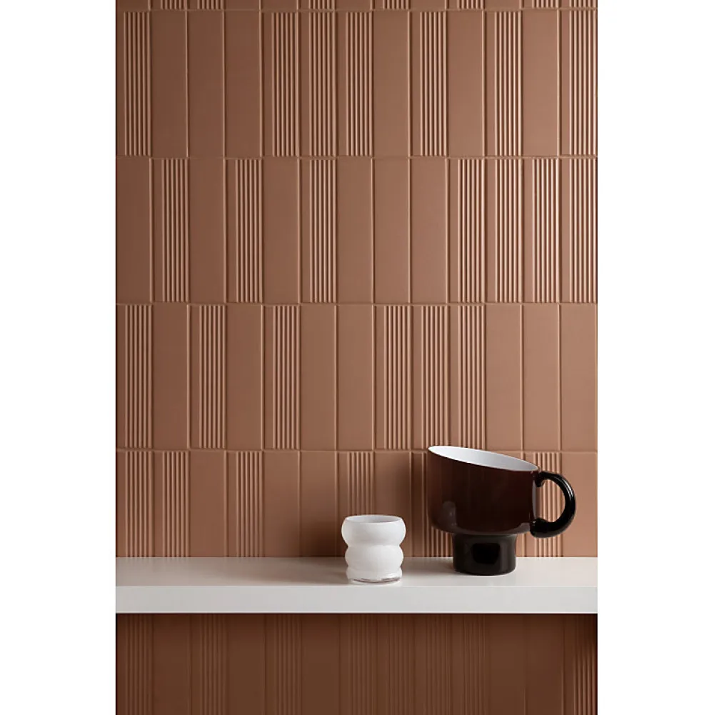 Aelle Carrelage Carrelage Sol Uni<Carrelage sol / mur brique uni terracotta 5,6x23,2 cm MODULO BASE MATTONE