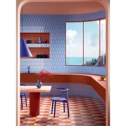 Aelle Carrelage Carrelage sol / mur briquette rectangulaire uni rouge brillant 5X15 cm FÄRGBLOCK LUCIDO BORGOGNA FGB111L- Carrelage Sol Pour Wc