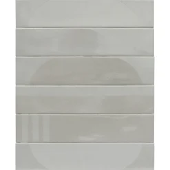 Aelle Carrelage Carrelage Sol Effet Béton<Carrelage sol / mur brique déco mixe mate et brillant effet béton gris 6x30 cm WADI DECOR STONE