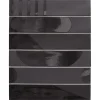 Aelle Carrelage Carrelage sol / mur brique déco mixe mate et brillant effet béton noir 6x30 cm WADI DECOR NOIR- Carrelage Sol Effet Béton