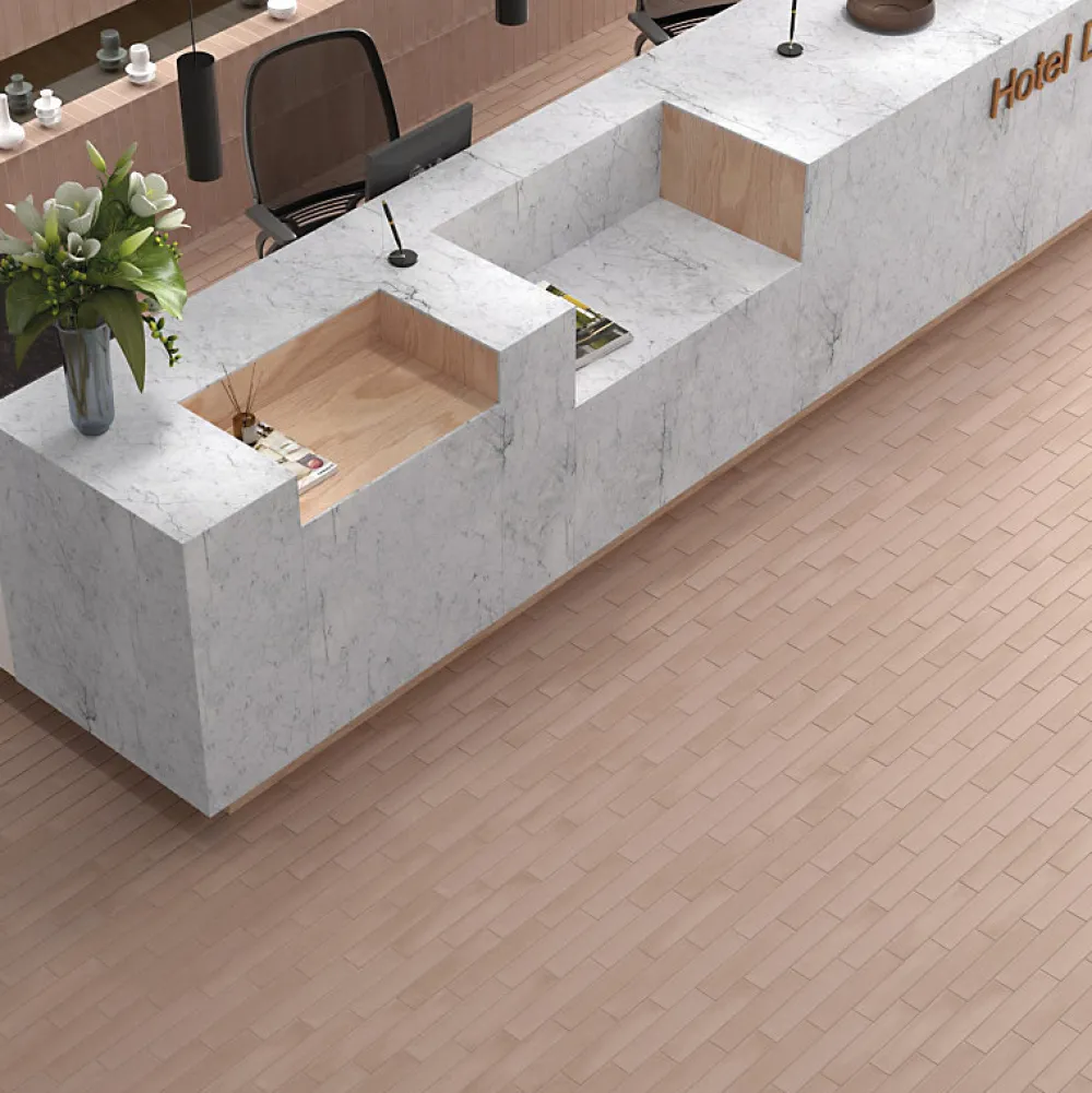 Aelle Carrelage Carrelage Sol Effet Béton<Carrelage sol / mur brique déco mixe mate et brillant effet béton taupe 6x30 cm WADI DECOR TAUPE