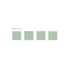 Aelle Carrelage Carrelage Sol Uni<Carrelage sol / mur briquette rectangulaire uni vert menthe mate 5X15 cm FÄRGBLOCK MATT MENTA FGB119M