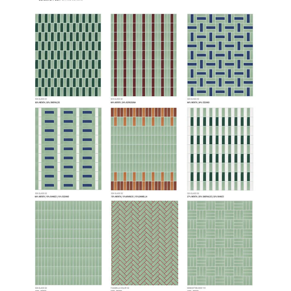 Aelle Carrelage Carrelage Sol Uni<Carrelage sol / mur briquette rectangulaire uni vert menthe mate 5X15 cm FÄRGBLOCK MATT MENTA FGB119M