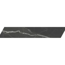 Aelle Carrelage Carrelage Sol Effet Marbre<Carrelage sol / mur chevron effet marbre noir 7,4X45 cmm - SCULTOREA Dark diamond chevron J475