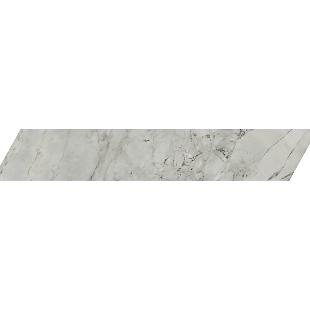 Aelle Carrelage Carrelage Sol Effet Marbre<Carrelage sol / mur chevron effet marbre gris 7,4X45 cm- SCULTOREA Foam grey chevron J474