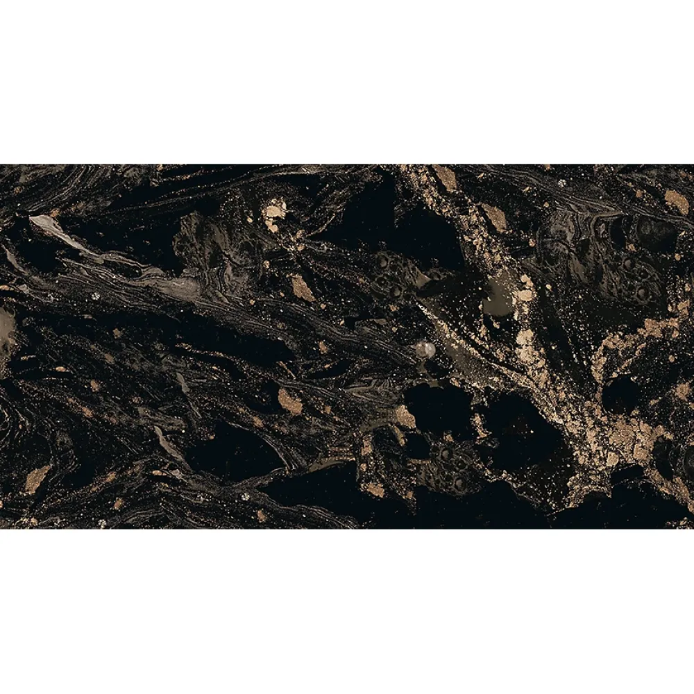 Limcaro Carrelage Sol Effet Marbre|Carrelage Sol Pour Cuisine<Carrelage sol / mur effet marbre noir MAGNIFIQUE BLACK l.60 x L.120 cm Brillant