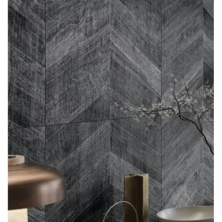 Eiffel art construction Carrelage Sol Effet Bois|Carrelage Sol Pour Pièce À Vivre<Carrelage sol / mur effet bois design chevron 60x120 cm ARTWOOD CHEVRON BLACK (vendu par boite de 1.44m2)