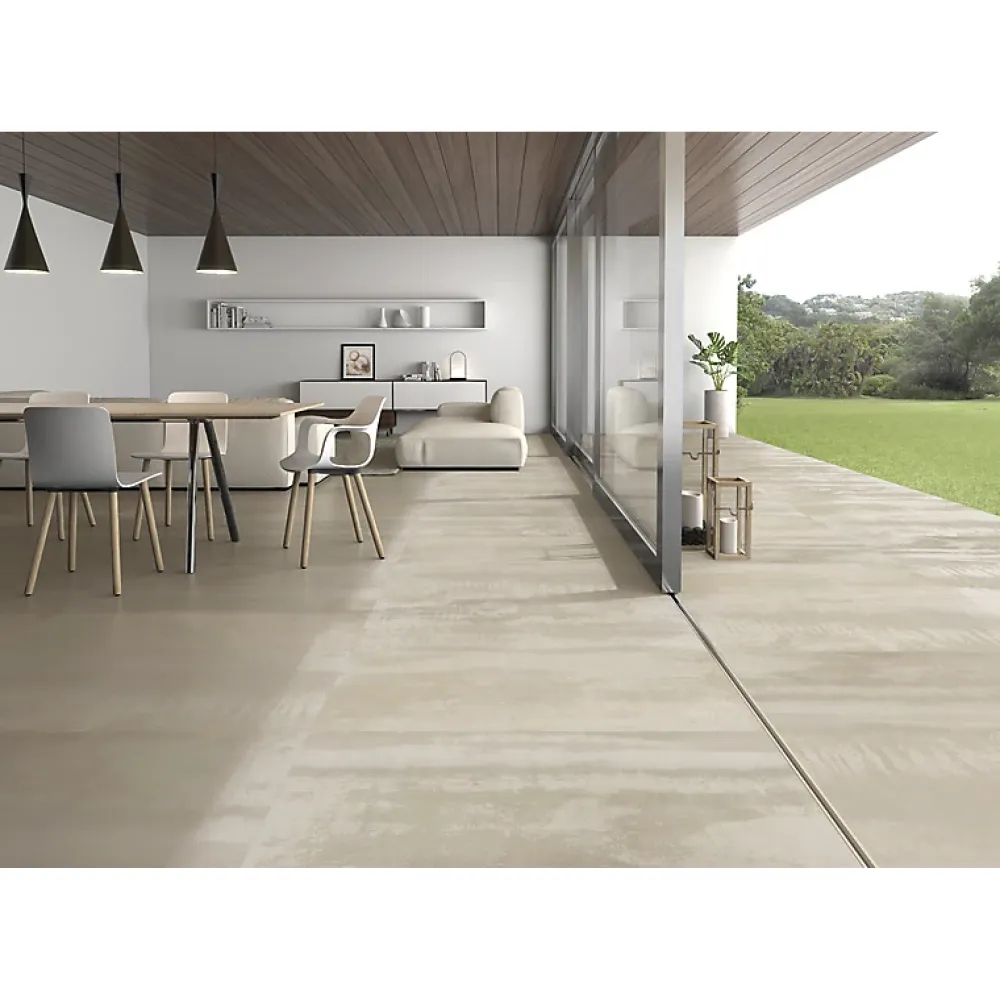 Aelle Carrelage Carrelage sol / mur effet métal beige 45x90 cm IONIC SAND- Carrelage Sol Pour Salle De Bains|Carrelage Sol Effet Métal