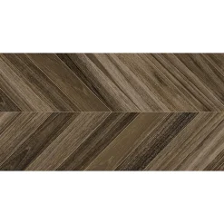 Aelle Carrelage Carrelage Sol Uni<Carrelage sol / mur effet bois design chevron BELICE AGADIR CARBON 60x120 cm