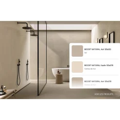 Aelle Carrelage Carrelage Sol Effet Béton<Carrelage sol / mur effet béton ciré naturel 60x120 cm Boost natural Kaolin