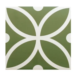 Aelle Carrelage Carrelage sol / mur effet ciment à motif 20x20 cm RIVOLI - BERGEN VERDE- Carrelage Sol Pour Cuisine