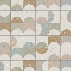 Aelle Carrelage Carrelage sol / mur effet terrazzo 20x20 cm Croccante Zeppole Multicolor - Patchwork- Carrelage Sol Effet Terrazzo|Carrelage Sol Pour Cuisine