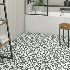 Eiffel art construction Carrelage Sol Effet Terrazzo<Carrelage sol / mur effet terrazzzo coloré à motif 20x20 cm STRACCIATELLA TEGOLE(vendu par boite 1m2)