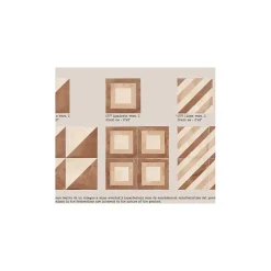 Eiffel art construction Carrelage sol / mur effet ciment 20x20 cm TERRA QUADRATO- Carrelage Sol Effet Carreaux De Ciment