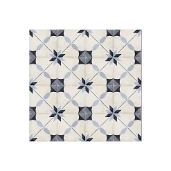 Aelle Carrelage Carrelage sol / mur effet ciment motif bleu 20x20 cm ART NOUVEAU ARCADE BLUE- Carrelage Sol Effet Carreaux De Ciment