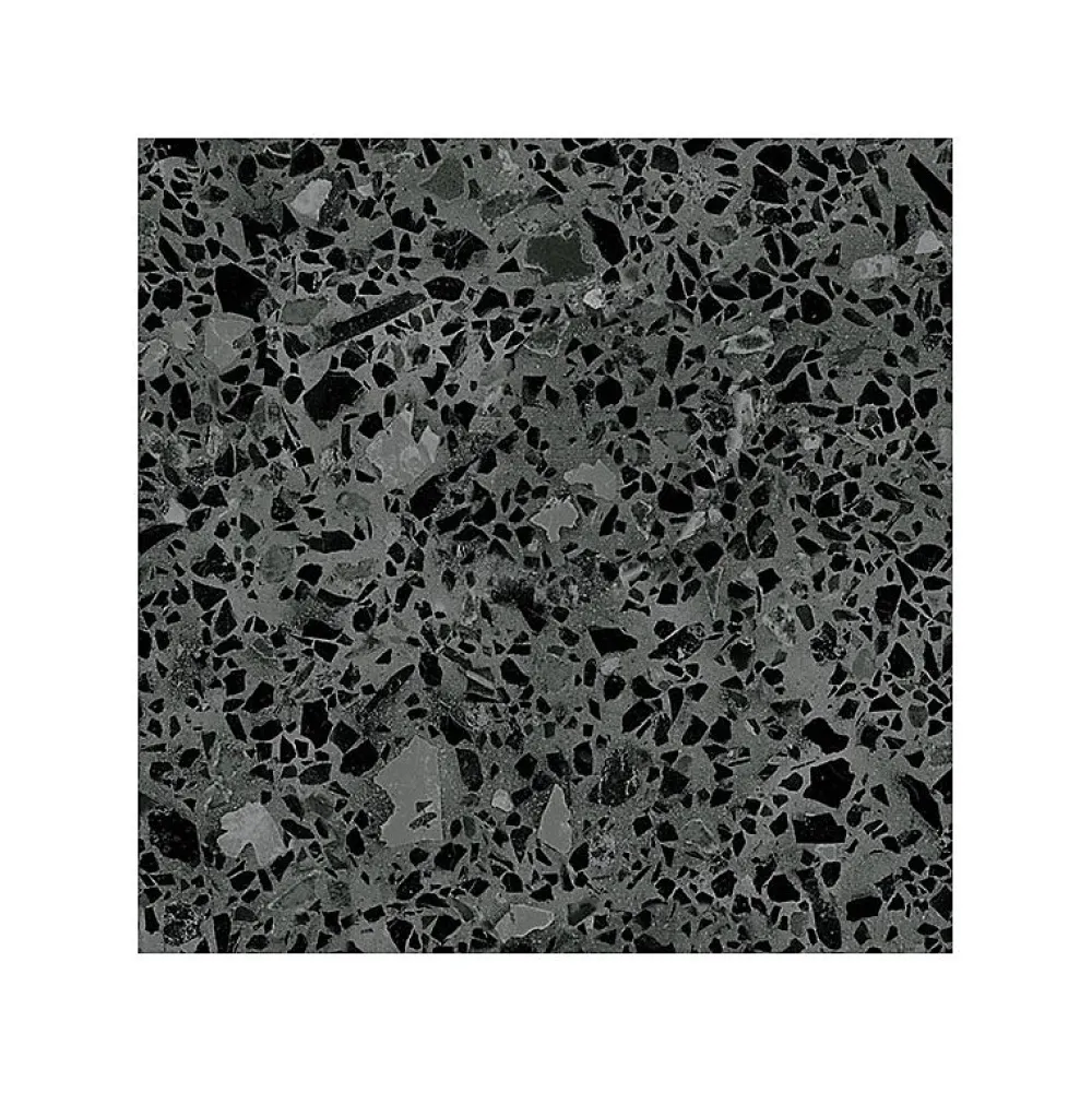 Eiffel art construction Carrelage sol / mur effet terrazzzo noir 20x20 cm STRACCIATELLA BATTUTO GRAFITO (vendu par boite 1m2)- Carrelage Sol Effet Terrazzo