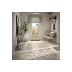 Eiffel art construction Carrelage sol / mur effet ciment 20x20 cm CAPRICE DECO LOOP PASTEL (vendu par boite de 1m2)- Carrelage Sol Pour Cuisine|Carrelage Sol Effet Carreaux De Ciment
