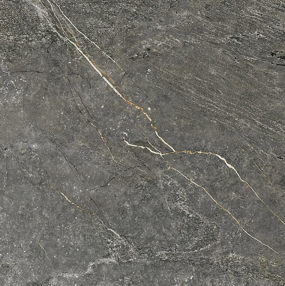 Aelle Carrelage Carrelage Sol Effet Pierre<Carrelage sol / mur effet pierre gris anthracite 120x120 cm BETILO R DARK