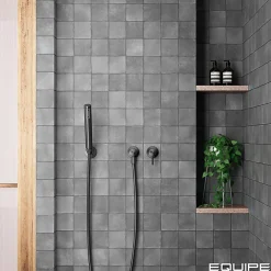 Aelle Carrelage Carrelage Sol Pour Wc|Carrelage Sol Uni<carrelage sol / mur effet zellige bejmat noir 10x10 cm mate ARGILE DARK