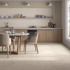 Eiffel art construction Carrelage Sol Pour Cuisine|Carrelage Sol Effet Terrazzo<Carrelage sol / mur effet terrazzo 80x80 cm Croccante-R Avellana (vendu par boite de 1.28m2)