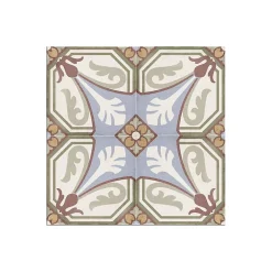 Aelle Carrelage Carrelage sol / mur effet ciment motif coloré 20x20 cm ART NOUVEAU VIENA COLOUR- Carrelage Sol Effet Carreaux De Ciment
