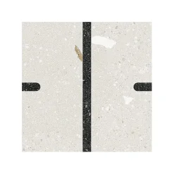 Eiffel art construction Carrelage Sol Effet Terrazzo<Carrelage sol / mur effet terrazzo 20x20 cm Croccante Cannoli Grafito(vendu par boite de 1m2)