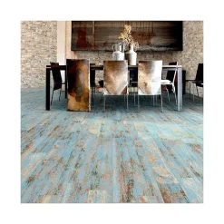 Aelle Carrelage Carrelage Sol Effet Bois|Carrelage Sol Pour Cuisine<Carrelage sol / mur effet bois vieilli bleu 14,4 x 89,3 cm YUGO R CIELO
