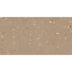 Eiffel art construction Carrelage sol / mur effet terrazzo 60x120 cm Croccante-R Nuez(vendu par boite de 1.44m2)- Carrelage Sol Effet Terrazzo