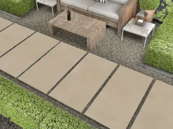 Limcaro Carrelage sol / mur effet béton beige LUNA SAND l.60 x L.120 cm Mat- Carrelage Sol Effet Béton