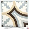 Aelle Carrelage Carrelage sol / mur effet ciment 20x20 cm 1900 BELTRI- Carrelage Sol Effet Carreaux De Ciment