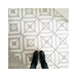Aelle Carrelage Carrelage sol / mur effet ciment gris 20x20 cm MAORI GOROKA GRIS- Carrelage Sol Effet Carreaux De Ciment