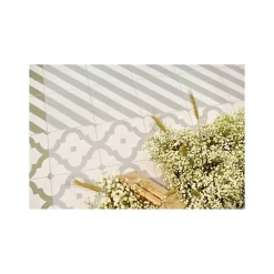 Aelle Carrelage Carrelage sol / mur effet ciment gris 20x20 cm MAORI GOROKA GRIS- Carrelage Sol Effet Carreaux De Ciment