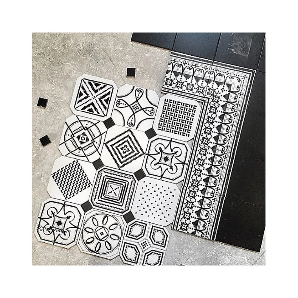 Aelle Carrelage Carrelage Sol Pour Cuisine|Carrelage Sol Effet Carreaux De Ciment<Carrelage sol / mur effet ciment mmotif feutré 20x20 cm VODEVIL BELLARIA 3 ANGLE