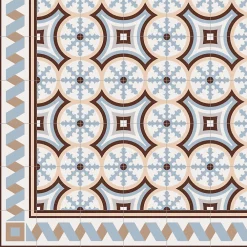 Aelle Carrelage Carrelage sol / mur effet ciment 20x20 cm 1900 FLORENTINA 3 CORNER 20 x 20 cm Carrelage aspect carreaux de ciment- Carrelage Sol Effet Carreaux De Ciment