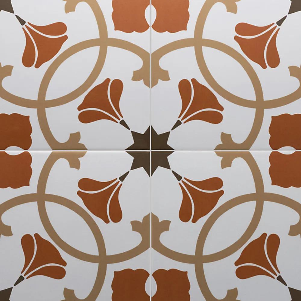 Aelle Carrelage Carrelage sol / mur effet ciment à motif 20x20 cm RIVOLI - AUSTIN- Carrelage Sol Effet Carreaux De Ciment