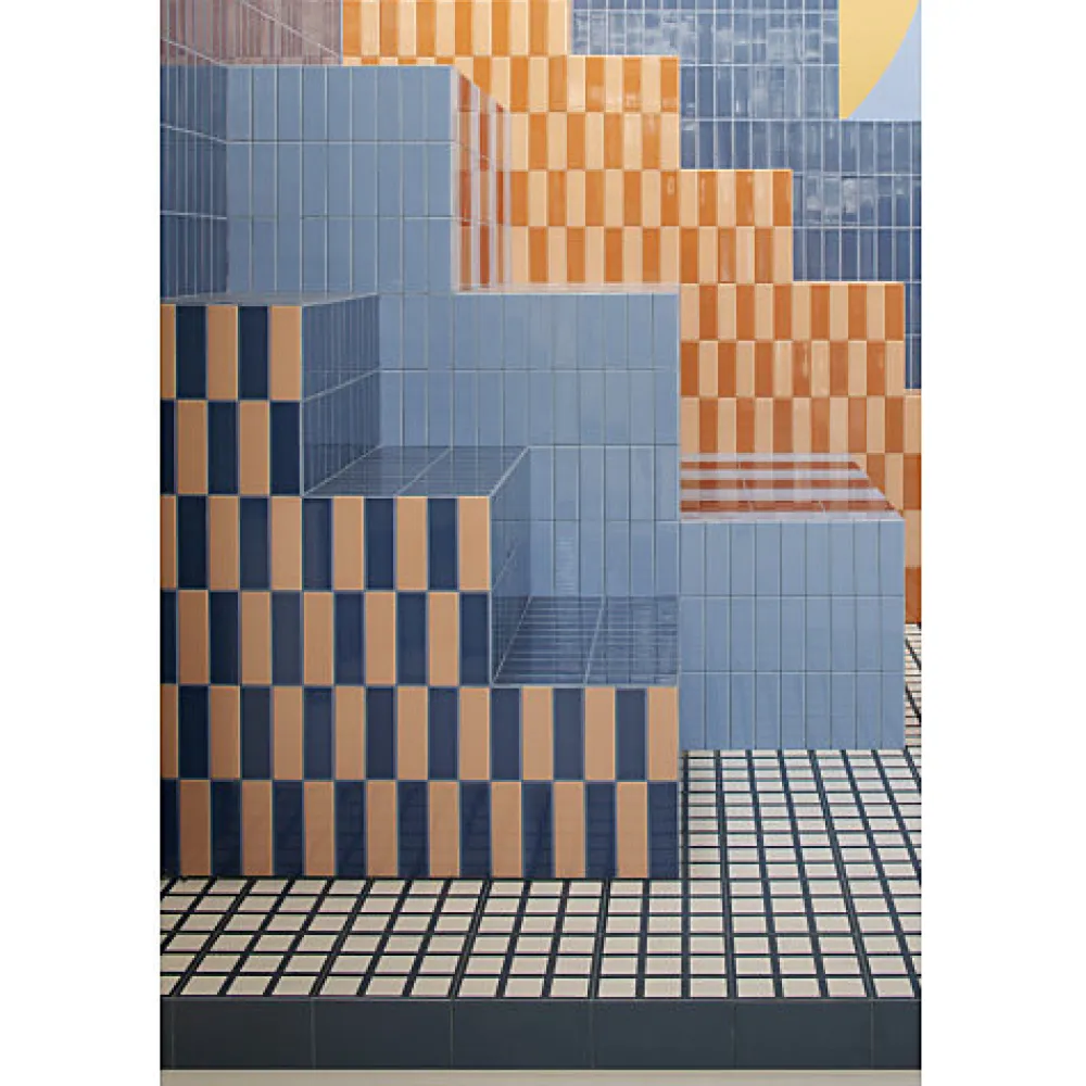Aelle Carrelage Carrelage sol / mur effet ciment à motif 20x20 cm RIVOLI - AUSTIN- Carrelage Sol Effet Carreaux De Ciment