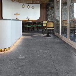 Limcaro Carrelage sol / mur effet marbre gris SALUS ANTHRACITE l.60 x L.120 cm Mat- Carrelage Sol Effet Marbre|Carrelage Sol Pour Pièce À Vivre