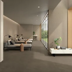 Aelle Carrelage Carrelage sol / mur effet béton ciré naturel 60x120 cm Boost natural umber- Carrelage Sol Effet Béton