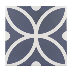 Aelle Carrelage Carrelage Sol Effet Carreaux De Ciment<Carrelage sol / mur effet ciment à motif 20x20 cm RIVOLI - BERGEN AZUL