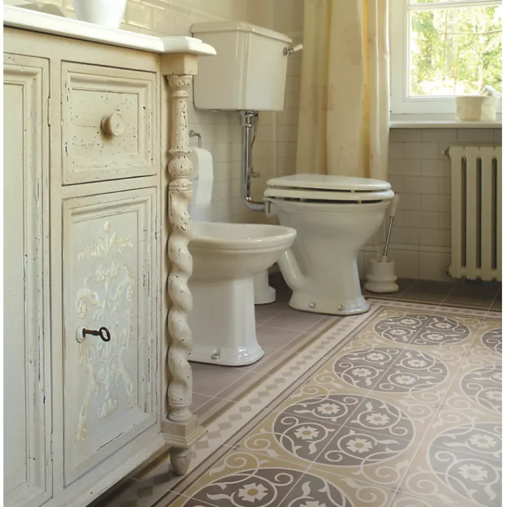 Aelle Carrelage Carrelage Sol Effet Carreaux De Ciment|Carrelage Sol Pour Cuisine<Carrelage sol / mur effet ciment beige 20x20 cm - CAPRICE LOIRE ANGLE