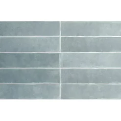 Aelle Carrelage carrelage sol / mur effet zellige bejmat bleu 6x24,6 cm mate ARGILE SKY- Carrelage Sol Uni|Carrelage Sol Pour Wc