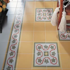 Aelle Carrelage Carrelage Sol Pour Cuisine<Carrelage sol / mur effet ciment uni jaune 20x20 cm 1900 AMARILLO