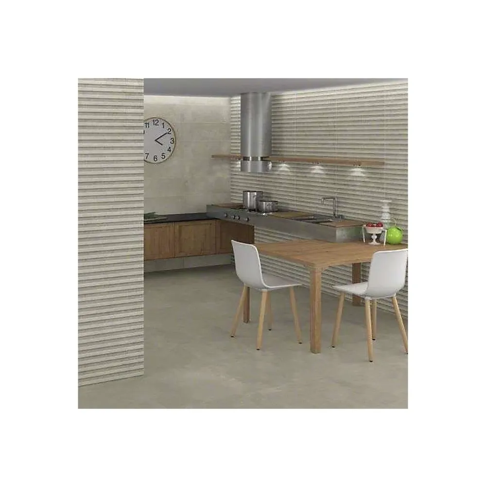Aelle Carrelage Carrelage sol / mur effet béton gris 80x80 cm RIFT CEMENTO- Carrelage Sol Uni