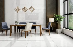 Limcaro Carrelage Sol Pour Salle De Bains|Carrelage Sol Effet Marbre<Carrelage sol / mur effet marbre blanc POLARIS BRILLO l.60 x L.120 cm Brilliant