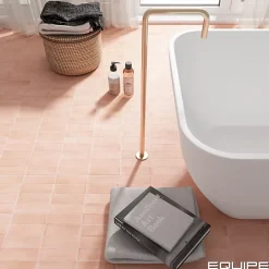 Aelle Carrelage Carrelage sol / mur effet zellige bejmat marocain 5X15 cm rose mate 5X15 cm COCO ORHARD PINK MATT- Carrelage Sol Uni