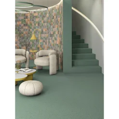 Eiffel art construction Carrelage Sol Effet Terrazzo<Carrelage sol / mur effet terrazzo grand format bleu 80x80 cm MICRA R Indigo