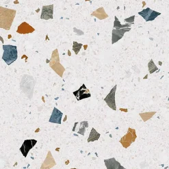 Eiffel art construction Carrelage sol / mur effet terrazzzo coloré 120x120 cm STRACCIATELLA NACAR(vendu par boite 1.44m2)- Carrelage Sol Effet Terrazzo