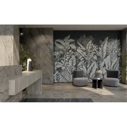 Aelle Carrelage Carrelage Sol Effet Marbre|Carrelage Sol Pour Pièce À Vivre<Carrelage sol / mur effet marbre brun, gris 120X120 cm - SCULTOREA River grey J454